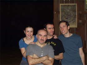 the actors: Sarah Lloyd, Barnaby Apps, Rgis Virot, Carlton Bunce